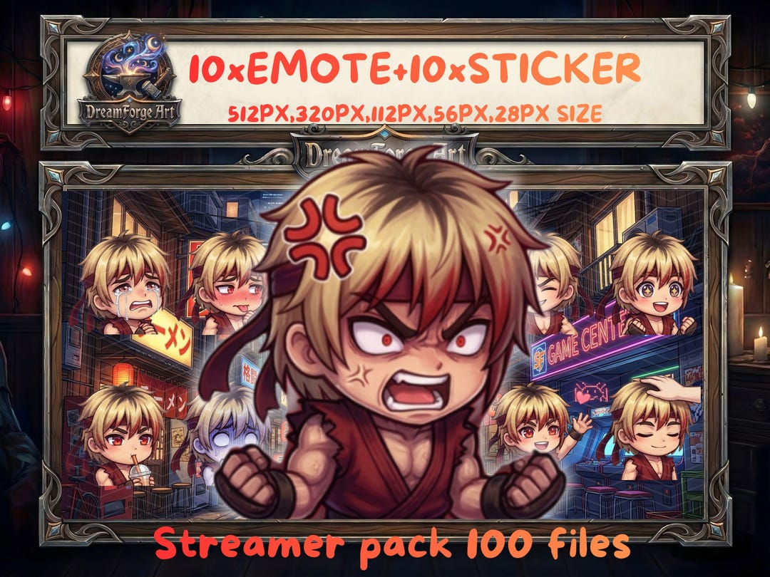 Evil Martial Artist Megapack, Dark Aura Karate Kämpfer Twitch Emotes ...