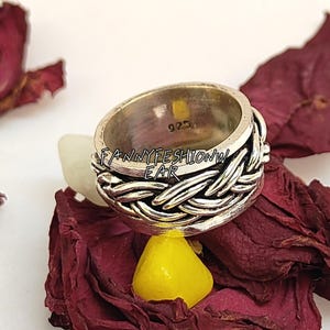 Handmade Arrow Spinner Ring for Men & Women, 925 Sterling Silver Boho Meditation Band, Worry Ring for Anxiety, Rustic Ethnic Jewelry