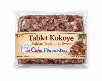 Haitian Tablet Kokoye Coconut Candy | Traditional Caribbean Sweet Treat (2-Pack)