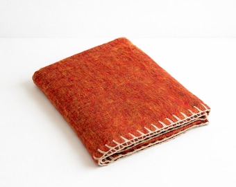 Ultra-Soft Yak Wool Throw Blanket – Hand Knit Travel & Lap Blanket, Easy Care Washable