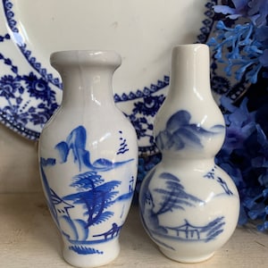 Chinese Mini 4” Bud or Incense  Vases