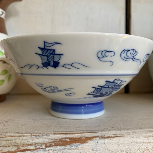 Asian Blue and White Rice or Soup  Bowls.