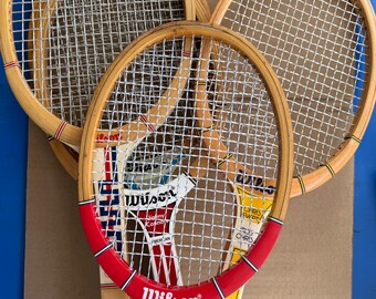 Vintage - Raquette Tennis Bois Wilson Jack Kramer Flight 60s/70s, Taille 4