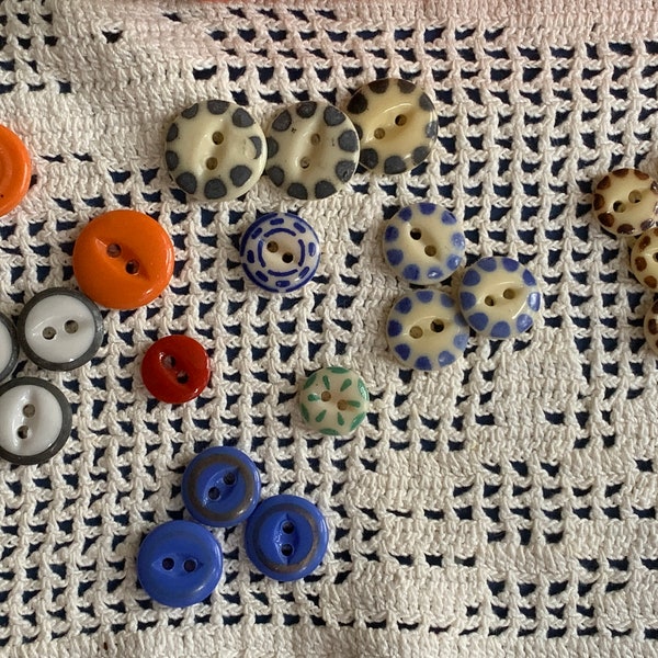 Antique China Stencil Buttons - Choices below