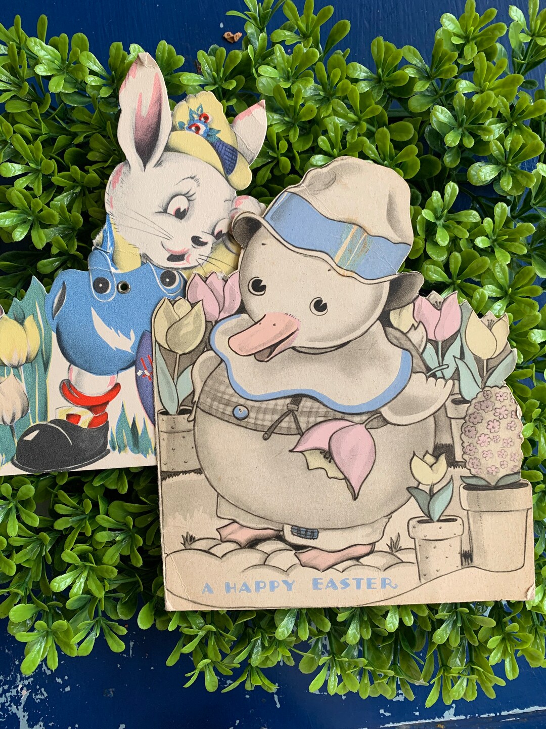 Vintage Easter Cards - Set of 2 - Etsy