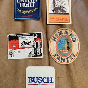 Vintage Beer Coasters for Collecting or Crafting or Framing