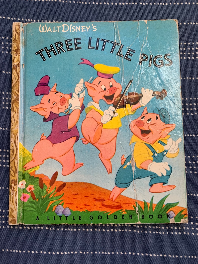 Walt Disneys Three Little Pigs Little Golden Book. A Edition