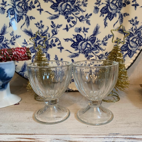Glass Egg Cups Etsy