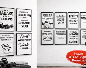 13 citazioni motivazionali da stampare su una parete in bianco e nero per la palestra