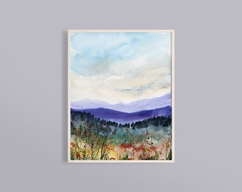 river Textured painting Home decor Abstract landscape Modern art Original Oil painting on canvas by Syzym Autumn colors North Quebec trees