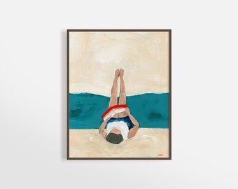 Figure Painting, Girl, Woman, Reading, Pose, Contemporary Art, Bohemian Art