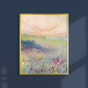Abstract Landscape, Impressionist Art Print, Landscape Art, Bohemian, Modern Art Print, Contemporary Art