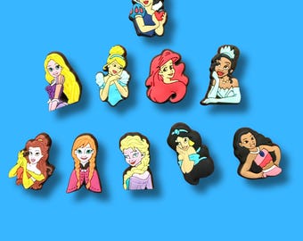 Princess Shoe Charms – Cartoon Character Croc Charms