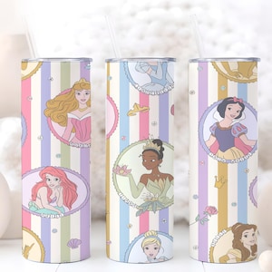Girls Disney Cup, Princess Water Cup, Cinderella Mug, Ariel Coffee Cup, Snow White Tumbler