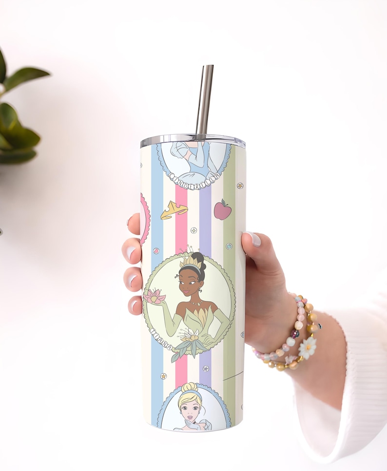 Girls Disney Cup, Princess Water Cup, Cinderella Mug, Ariel Coffee Cup, Snow White Tumbler