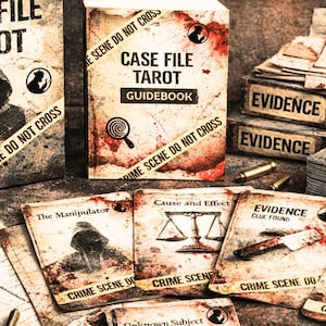 Baraja de Tarot de Investigación Criminal, Descarga Digital, Oráculo de Psicología de las Sombras