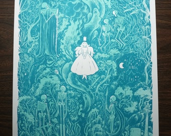 Marrow and Moonlight Riso Print