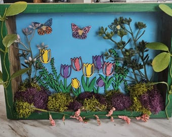 Spring has Sprung 3D shadow box