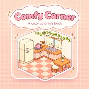 Cozy Coloring Book for Adults – Instant Digital Download – Calm Interiors & Soft Moments