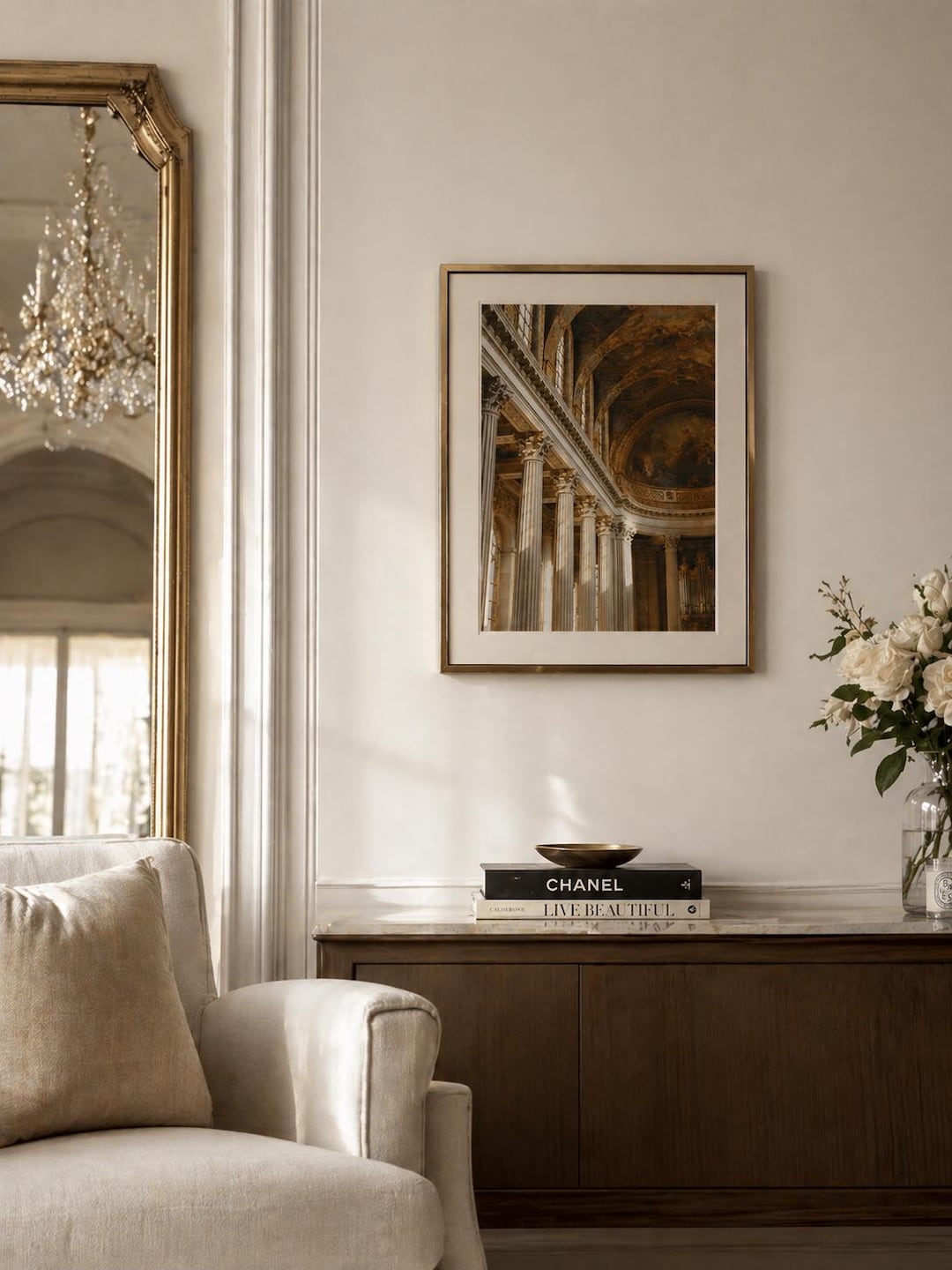 Versailles Interior Photography Print, Baroque Palace Wall Art