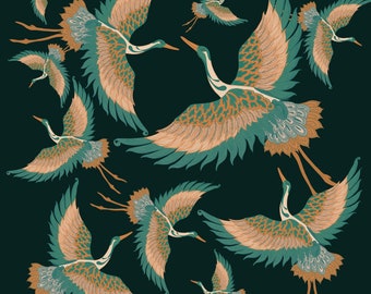 A4 SAMPLE, Pachamama Forest Wallpaper, Wall Decor, Dark Decor, Luxury Wallpaper, Home Decor, House Renovation, Floral Design, Bird Design A4