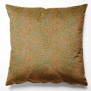 Leopard Peach Velvet Cushion, Velvet Cushion Luxury Home decor Cushion Covers, Luxe Cushion, Patterned Cushion, Leopard Print, Maximalist