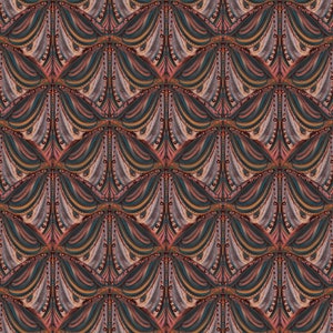 A4 SAMPLE Mumbai Deco Zimt Tapete, Wanddekoration, Blumendekor, Luxus Tapete, Wohnkultur, Hausrenovierung, Art-Deco-Design