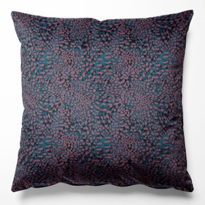 Leopard Berry Velvet Cushion, Velvet Cushion Luxury Home decor Cushion Covers, Luxe Cushion, Patterned Cushion, Leopard Print, Maximalist
