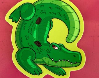 Pooltoy Alligator Sticker | Furry Pool Toy Decal