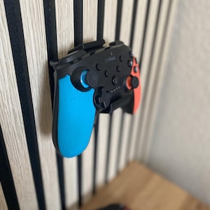 1 Controller Halter für Nintendo Switch – Speziell für Akustikpaneele & Lamellenwände – Wandhalterung aus PLA– Gaming Setup Zubehör Deko