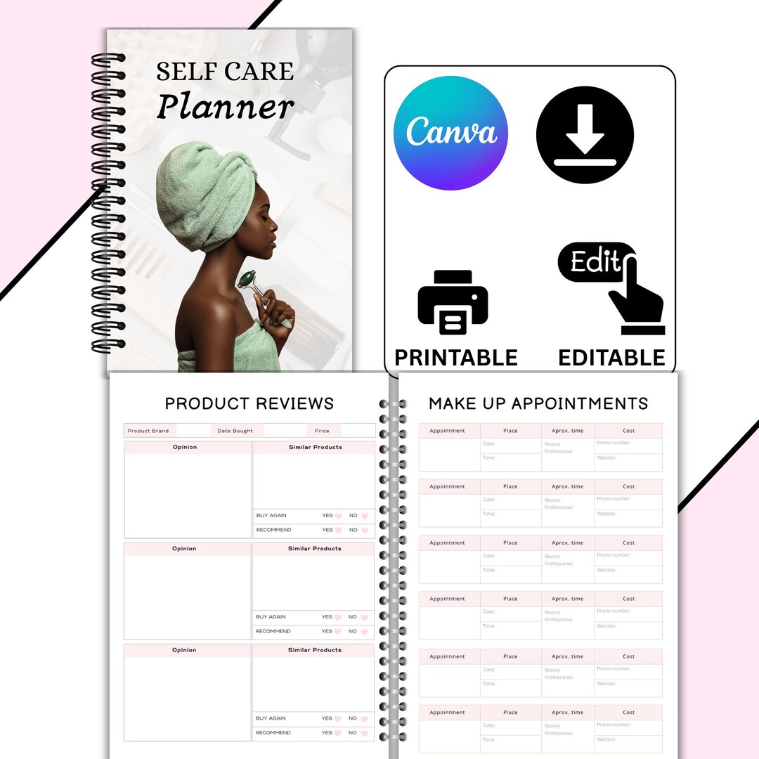Self Care Planner - Etsy
