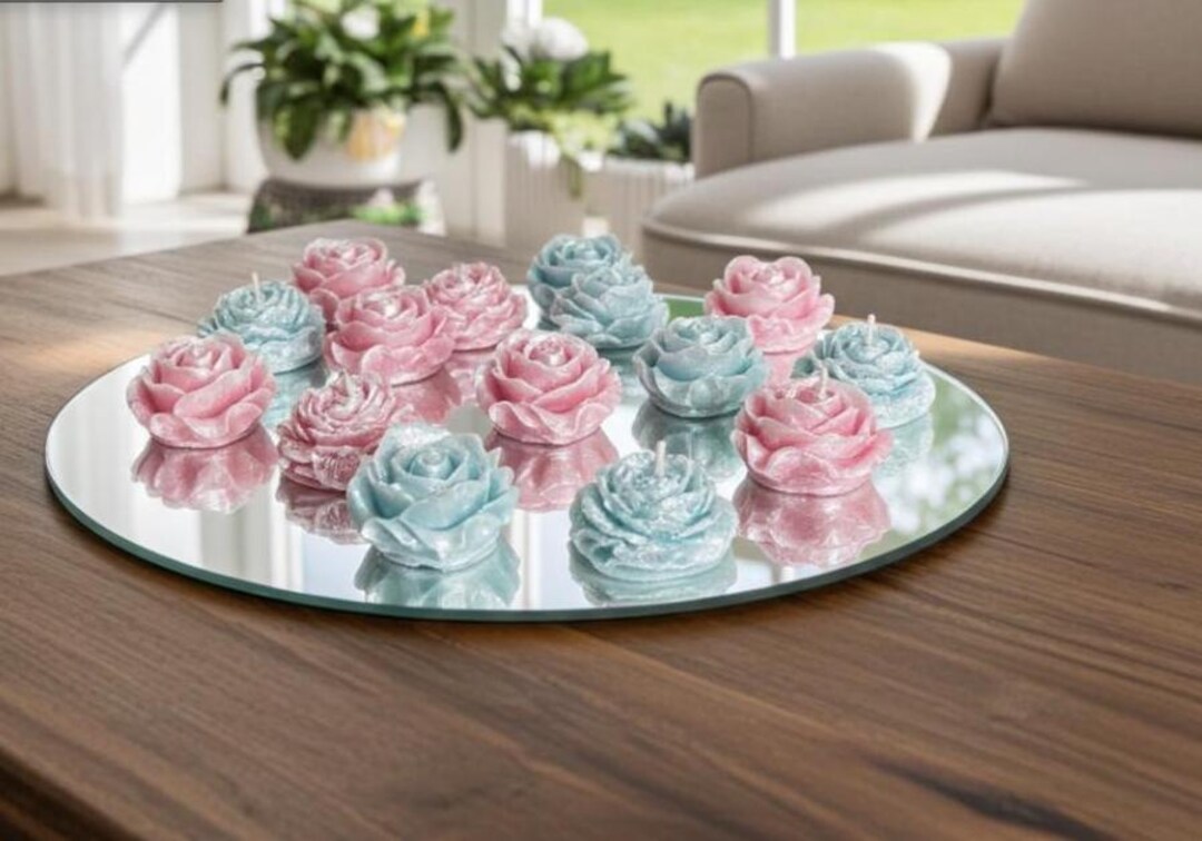 Floral Tea Lights, 3D Frosted in Whimsical White, 12 Pc Set! - Etsy