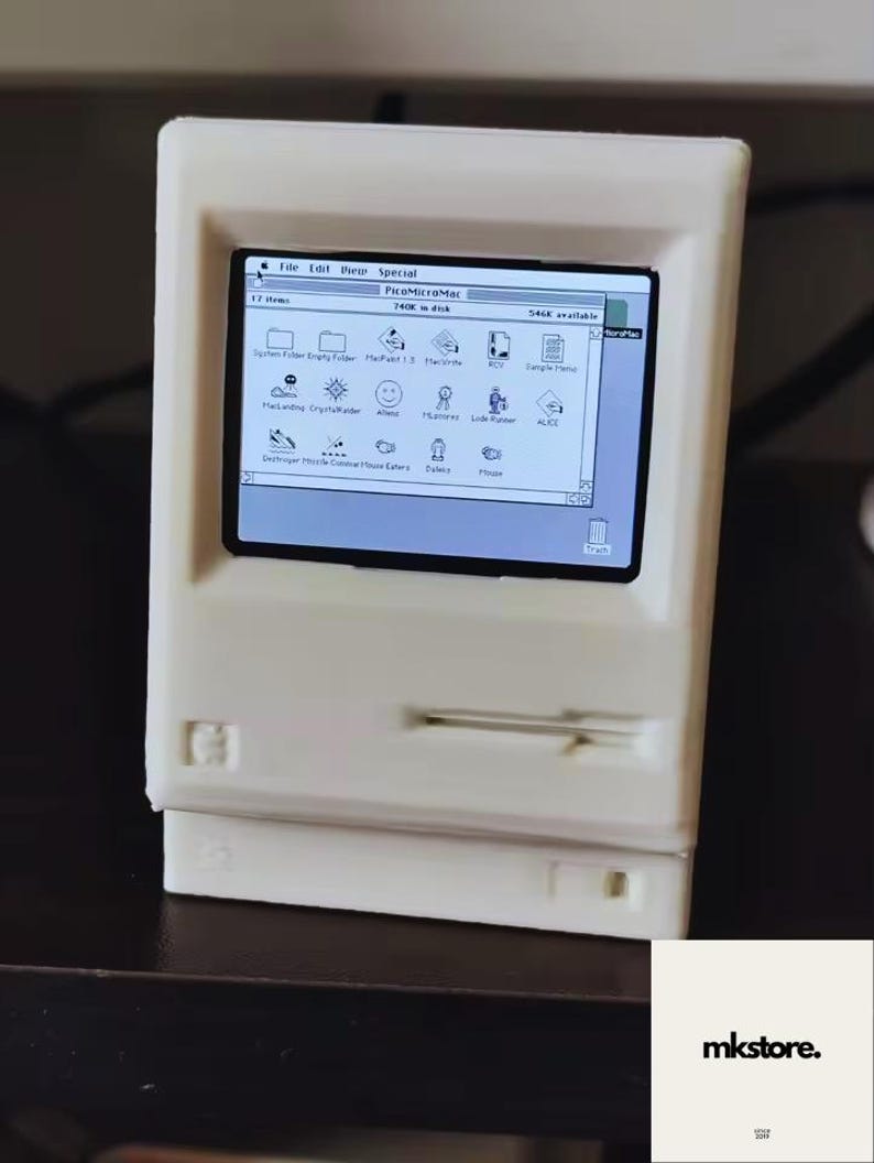 Retro Mini Mac Computer Replica | Functional 1984 Macos RP2040 Toy - Etsy