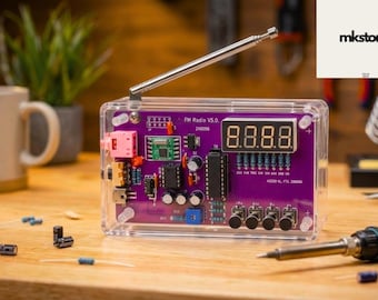 DIYレトロFMラジオキット｜電子工作プロジェクト、はんだ付け練習、STEM玩具