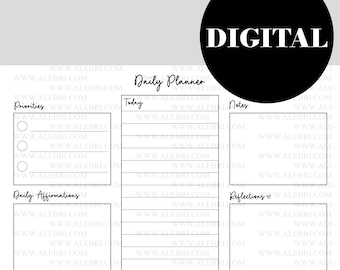 Bloc de notas planificador diario minimalista tamaño A4