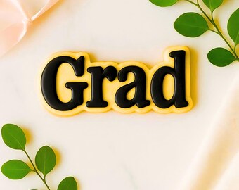 File STL per tagliare i biscotti con le lettere della laurea, biscotti per la laurea (download digitale)