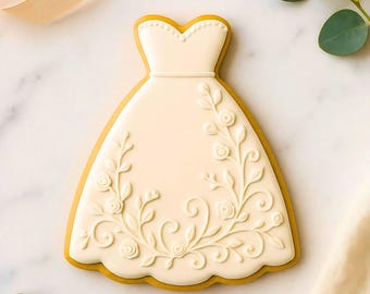 Wedding Dress Cookie Cutter STL File, Bridal Shower 8 Sizes Cookies (Digital Download)