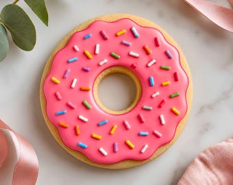 Archivo STL para cortador de galletas con forma de donut, 8 tamaños (descarga digital)