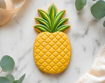 Pineapple Cookie Cutter STL File, 3D Printable Fruit Cookies (Digital Download)
