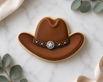 Cowboy Hat Cookie Cutter STL File, 3D Printable Western Hat Cookies (Digital Download)