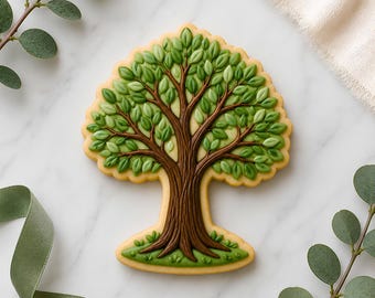 Tree Cookie Cutter STL File, 3D Printable Garden Cookies (Digital Download)