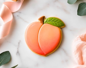 Peach Cookie Cutter STL File, 3D Printable Fruit Cookies (Digital Download)
