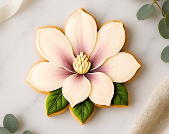Magnolia Cookie Cutter STL File, Flower Cookies 8 Sizes (Digital Download)