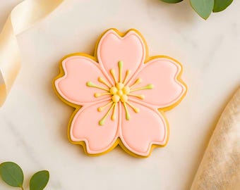 Cherry Blossom Cookie Cutter STL File, Flower Cookies 8 Sizes (Digital Download)