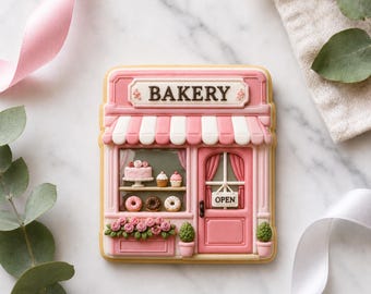 Cortador de galletas para panadería (archivo STL), galletas de panadería imprimibles en 3D (descarga digital)