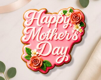 File STL per taglia biscotti a forma di fiore per la Festa della Mamma, stampabile in 3D (download digitale)