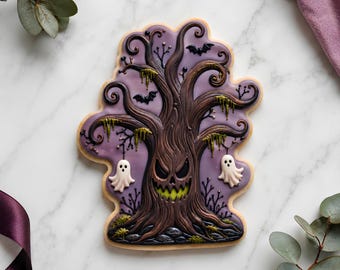 Haunted Tree Cookie Cutter STL File, 3D Printable Halloween Cookies (Digital Download)