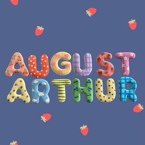 Clay letters - personalised
