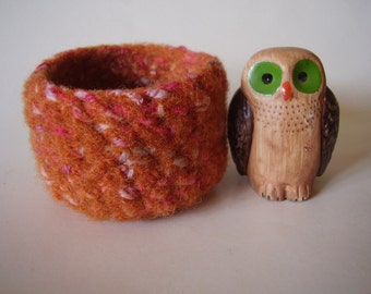 wee felted wool bowl ring holder small container