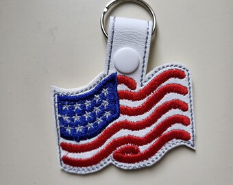 Key Chain Falg American Flag Key Chain - Etsy